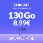 130 Go de 5G à petit prix : ce forfait mobile mérite d’être plus connu 130 Go de 5G à petit prix : ce forfait mobile mérite d’être plus connu