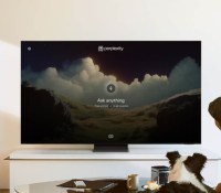 Perplexity TV App sur un TV Samsung S95F // Source : Samsung