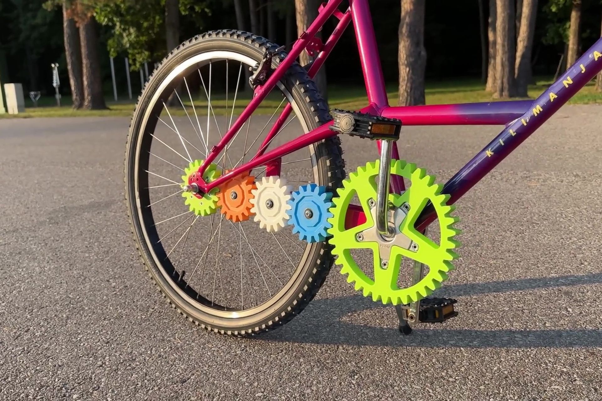 Transmission vélo 3D plastique