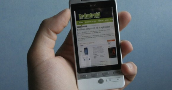 HTC Hero // Source : Frandroid HTC Hero // Source : Frandroid