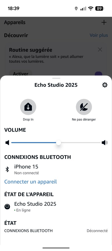 Application Amazon Alexa // Source : Sylvain Pichot - Frandroid