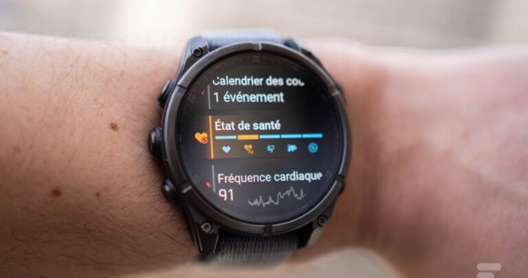 La fonction état de santé de Garmin sur une Fenix 8 // Source : Geoffroy Husson