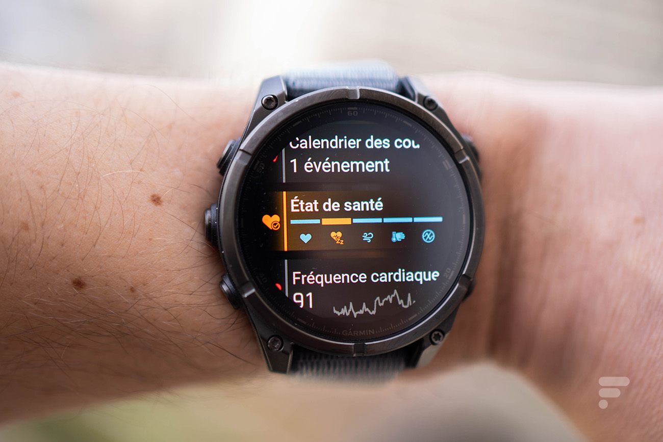 La nouvelle fonction d'état de santé de Garmin