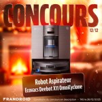 #FrandroidOffreMoi un aspirateur robot Ecovacs Deebot X11 OmniCyclone