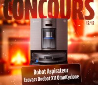 L'aspirateur robot Ecovacs Deebot X11 OmniCyclone est le lot à gagner du 12 jour du calendrier de l'Avent.