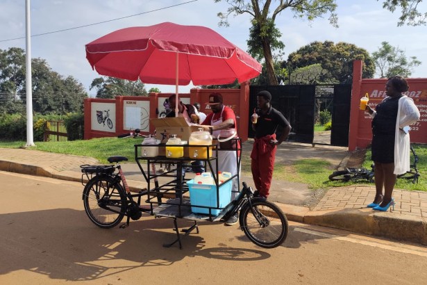 Vélo électrique Ouganda vente jus