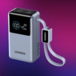 Cette batterie externe 10 000 mAh et 55 W avec câble USB-C intégré se décharge de 40&nbsp;% sur Amazon