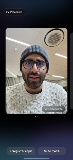 La retouche photo par IA sur Samsung One UI 8.5 // Source : Capture d'écran Frandroid