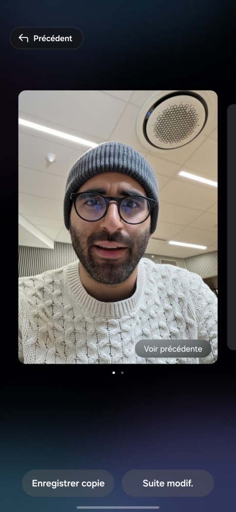 La retouche photo par IA sur Samsung One UI 8.5 // Source : Capture d'écran Frandroid
