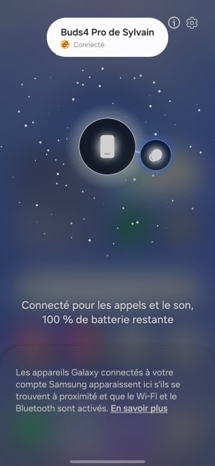 Samsung Galaxy Buds 4 Pro paramètres