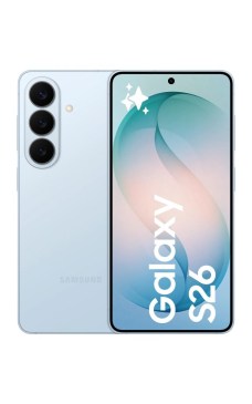 Samsung Galaxy S26 en bleu ciel // Source : Evan Blass