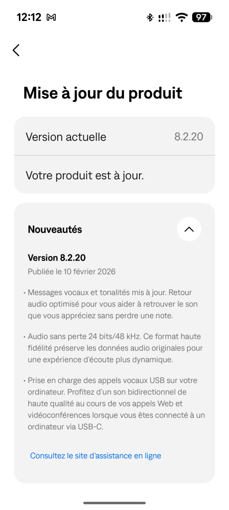 Bose application casques et écouteurs // Source : Sylvain Pichot - Frandroid