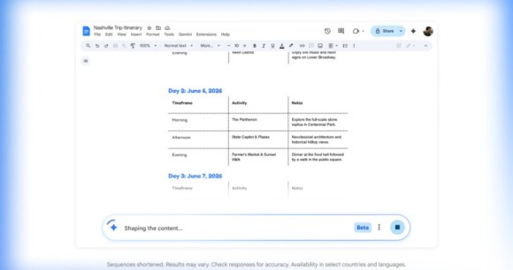 Gemini dans Google Docs. Gemini dans Google Docs.