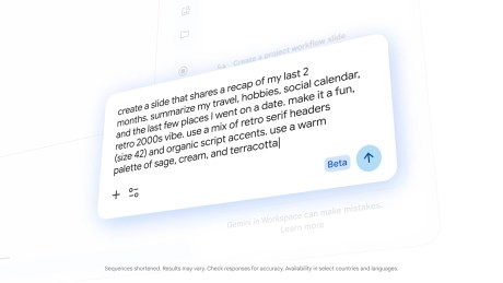 Gemini dans Google Slides // Source : Google