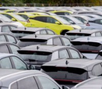 Voitures BYD // Source : auke-Christian Dittrich/dpa/picture alliance/Getty Images