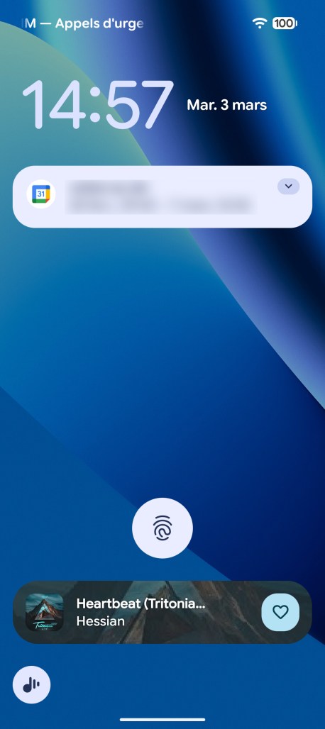Google En lecture Now Playing // Source : Frandroid