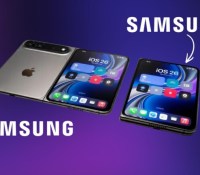 Le rôle clé de Samsung dans la conception de l'iPhone Fold d'Apple // Source : Montage Frandroid basé sur un rendu 3D de Matthew Fling
