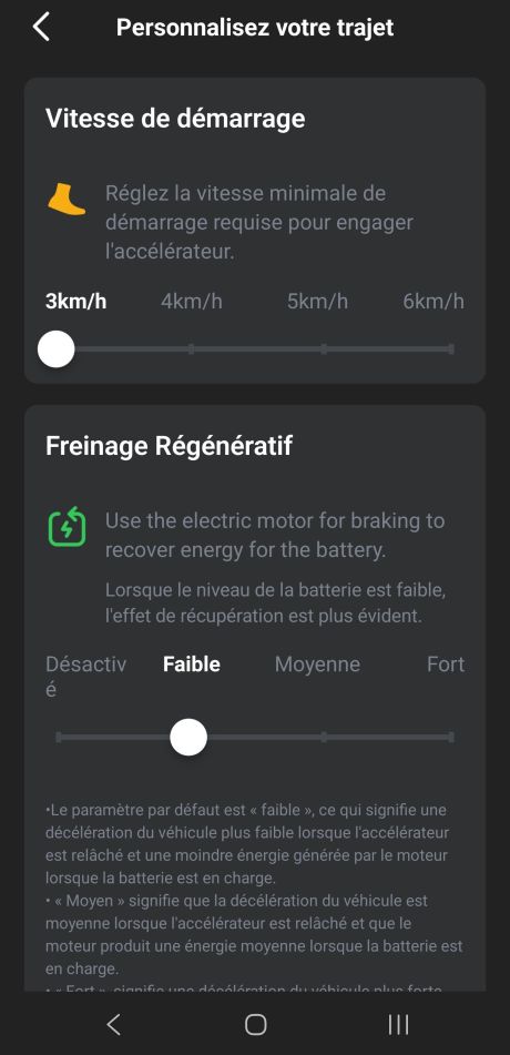 Trottinette électrique Niu KQi 100F application 4