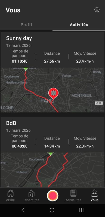 Origine Montmartre Air appli itinéraires