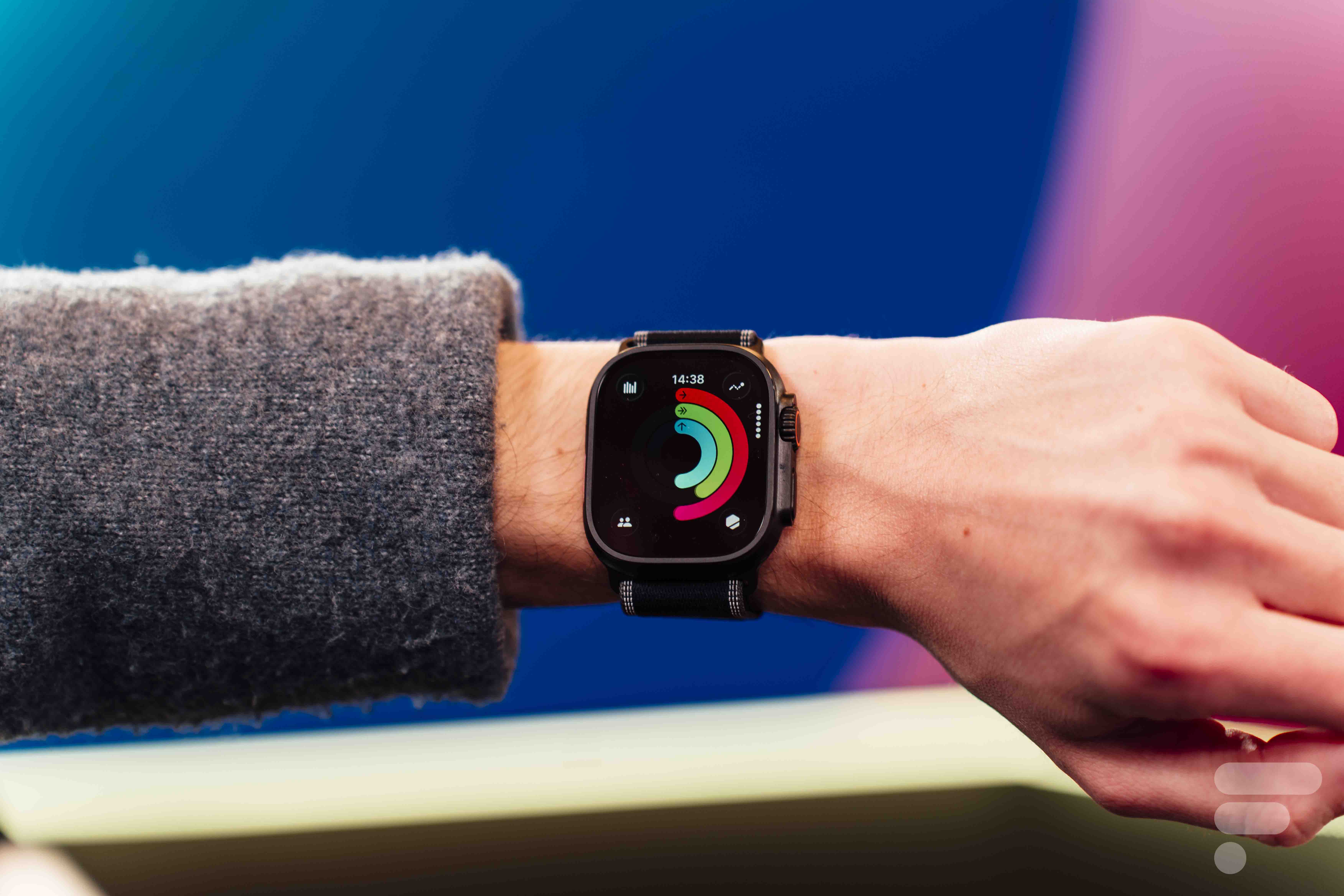 Les cercles d'activité sur l'Apple Watch Ultra 3