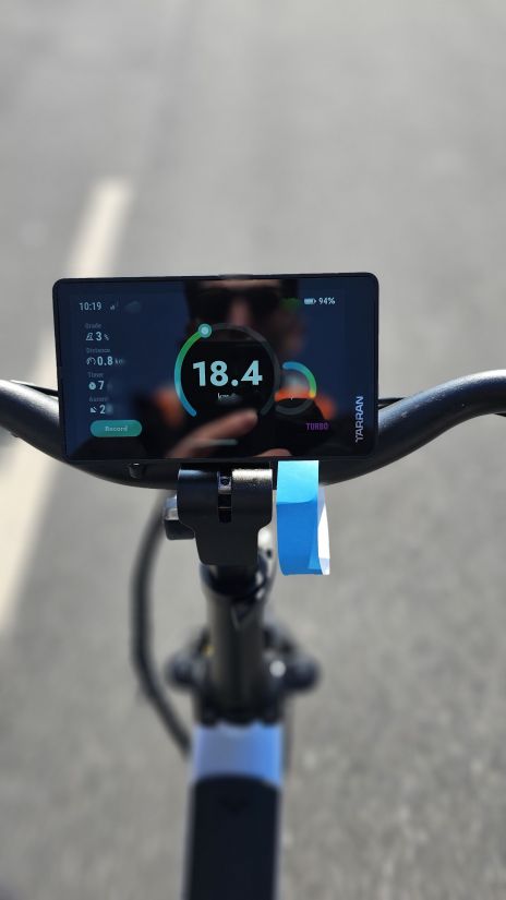 Vélo électrique Test Tarran L1 écran conduite