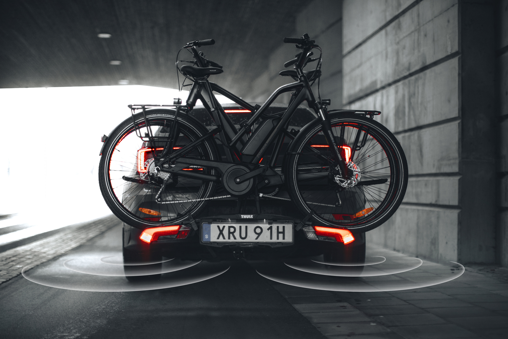 thule porte vélo capteur