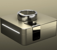 La bague connectée Ultrahuman Ring Pro et son boîtier // Source : Ultrahuman La bague connectée Ultrahuman Ring Pro et son boîtier // Source : Ultrahuman
