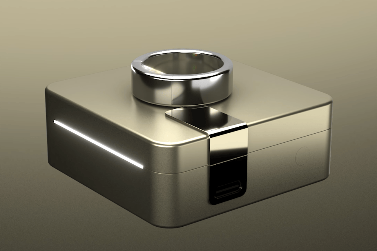 La bague connectée Ultrahuman Ring Pro et son boîtier