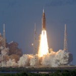 Le lancement du vaisseau Orion // Source : NASA/Bill Ingalls