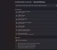 L'application Sécurité de Windows 11