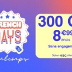 Le meilleur forfait des French Days est là : 300 Go de 5G pour moins de 9 € par mois Le meilleur forfait des French Days est là : 300 Go de 5G pour moins de 9 € par mois