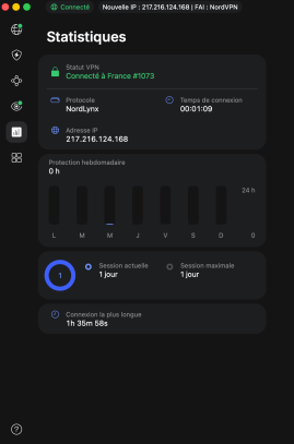 Interface NordVPN 2