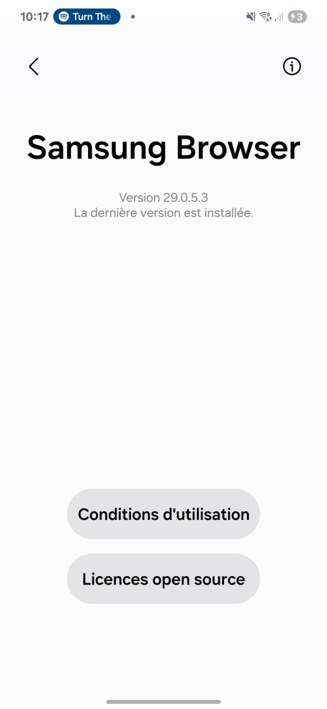 Samsung Browser Navigateur Internet // Source : Frandroid