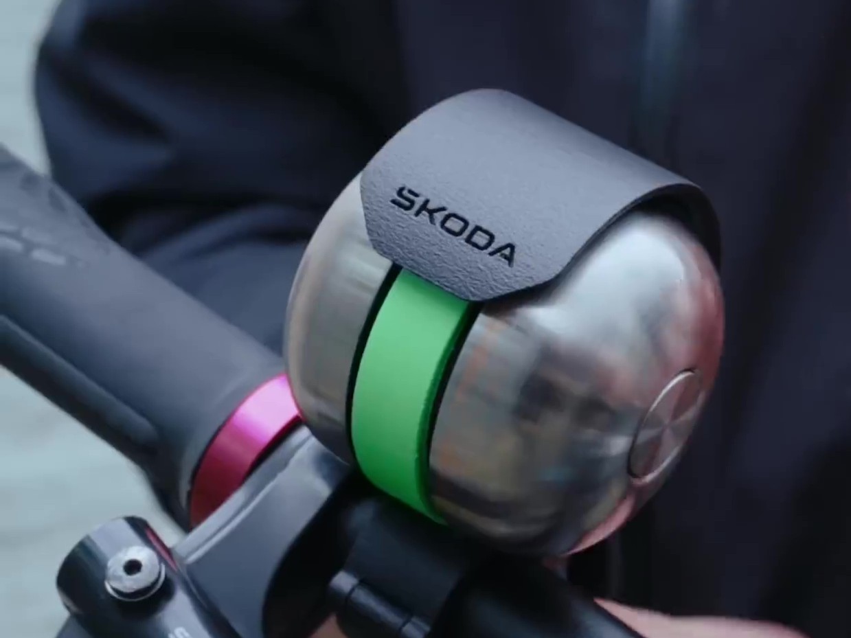 Sonnette vélo Skoda DuoBell anti bruit