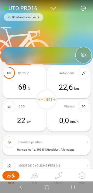 UTO PRO16 application Bafang 1
