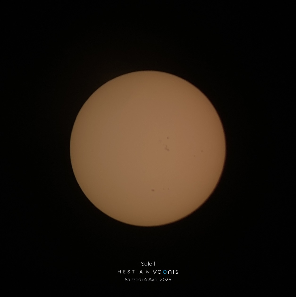 Le Soleil avec l'application Gravity