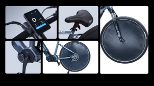 Vélo électrique solaire Phosgo moteur écran roue