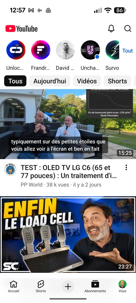 Application YouTube mi-mai 2026