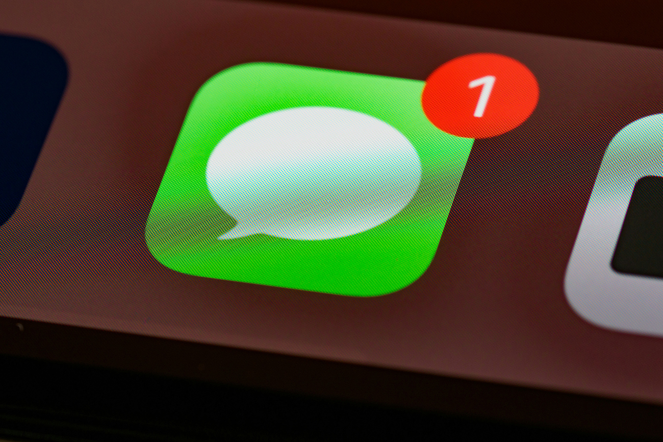 L'application iMessage sur iPhone