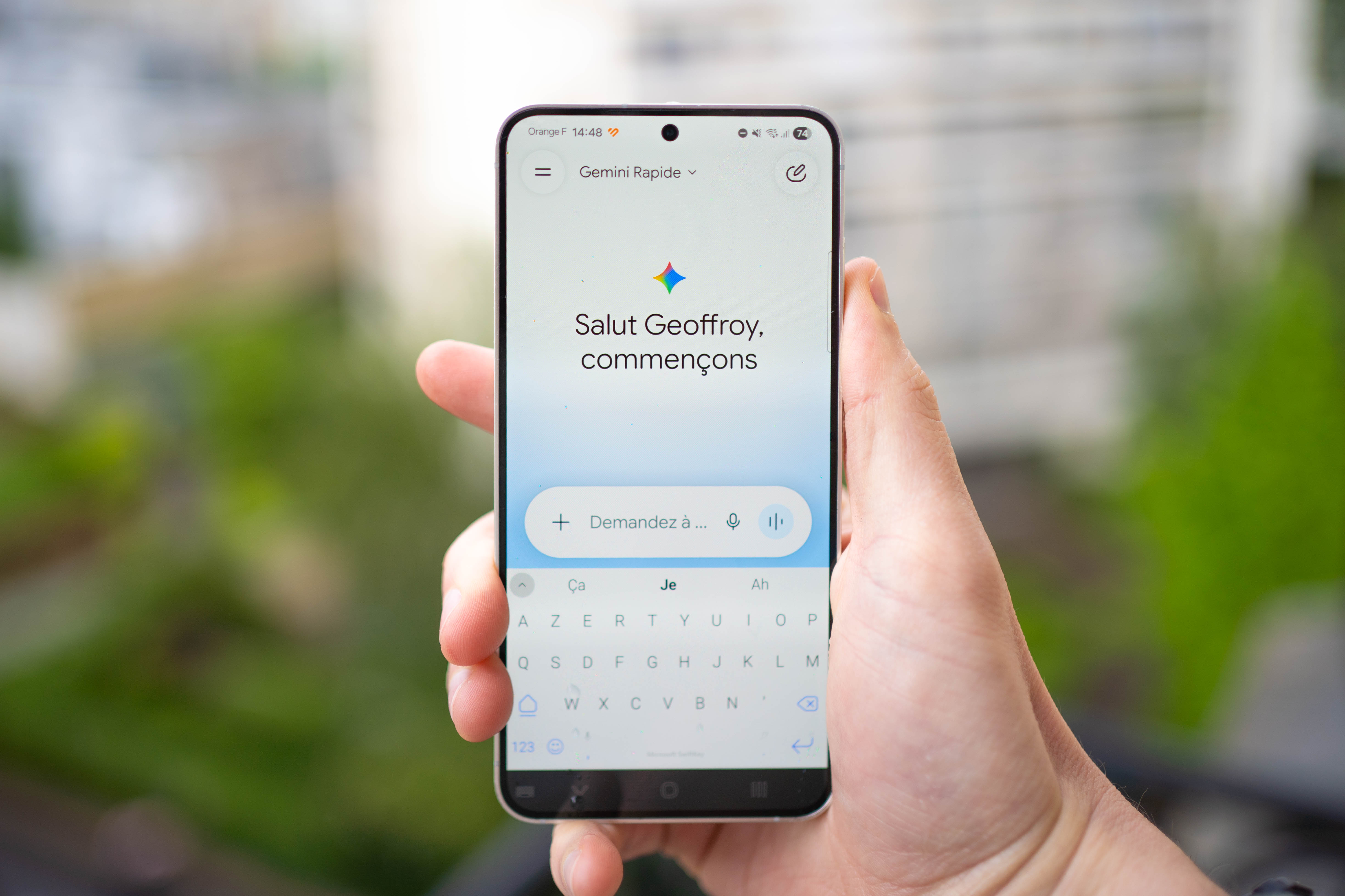 L'application Gemini sur Android