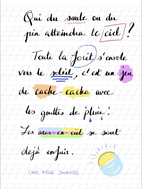 Le même document en couleur sur PC