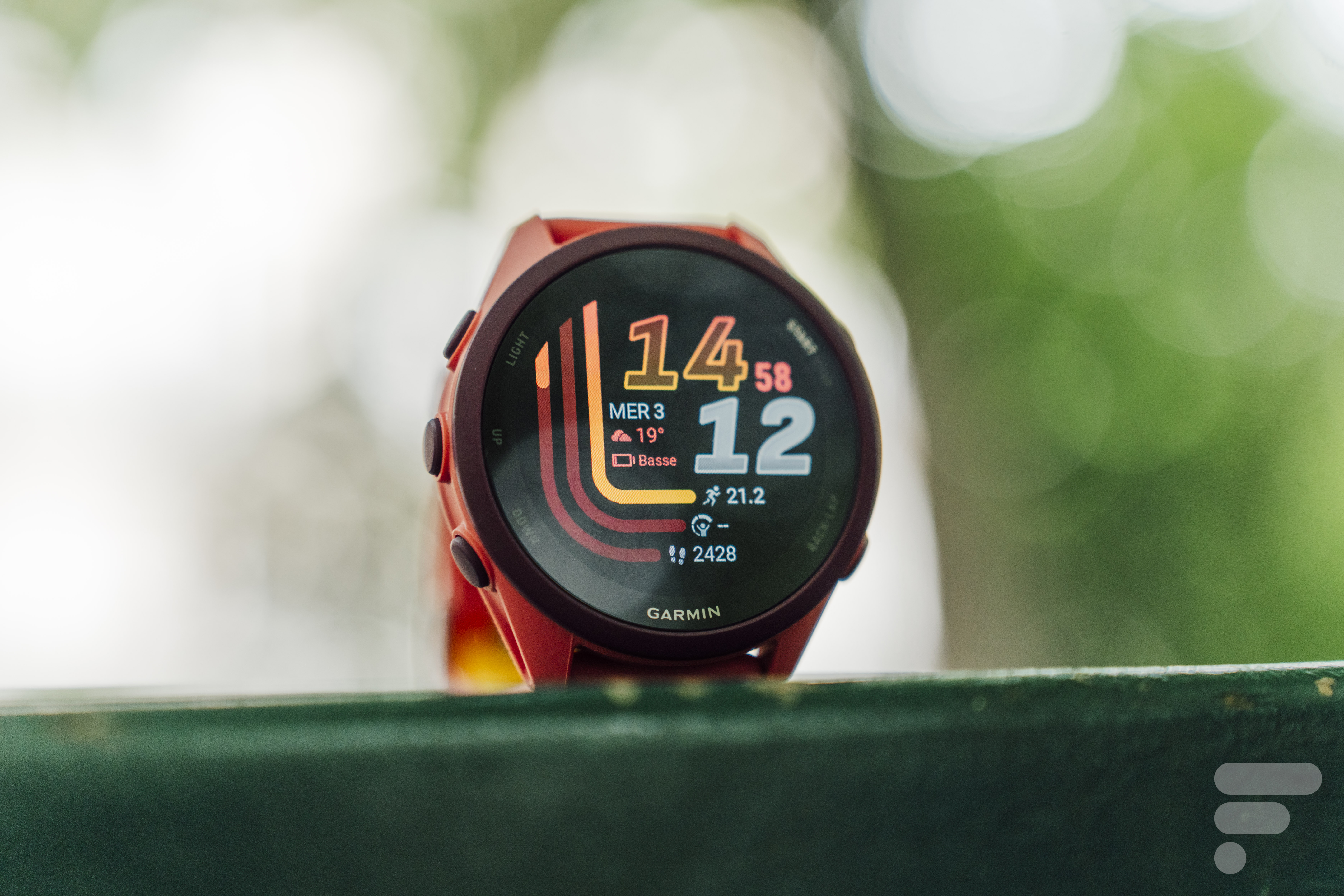 L'écran de la Garmin Forerunner 170