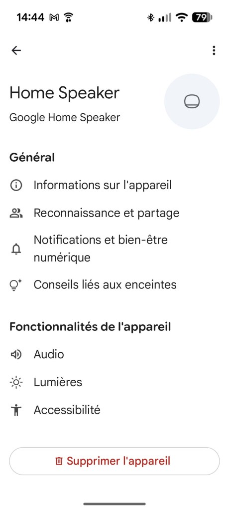 Application Google Home // Source : Sylvain Pichot - Frandroid