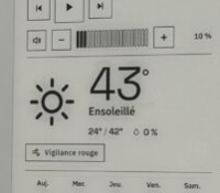 L'écran Eink connecté au API de Météo-France