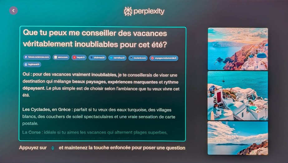 Perplexity sur les TV Samsung // Source : Sylvain Pichot - Frandroid