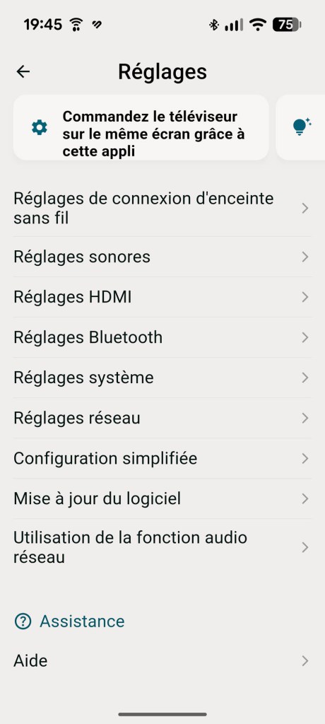 Application Sony Connect // Source : Sylvain Pichot - Frandroid
