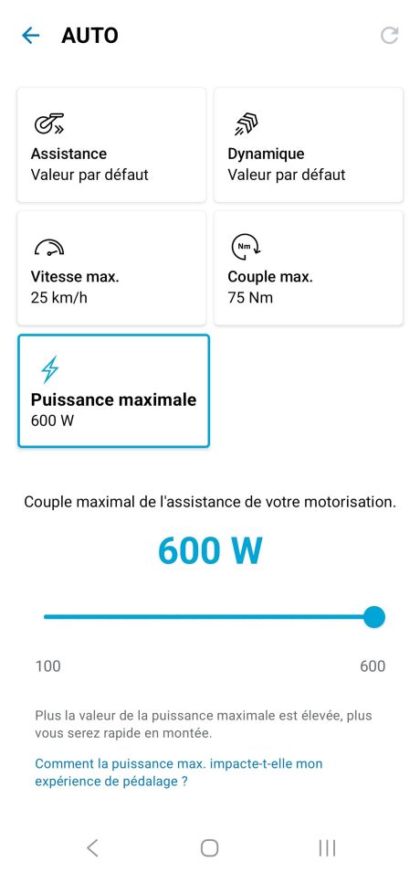 Trek Charter 2026 appli réglages