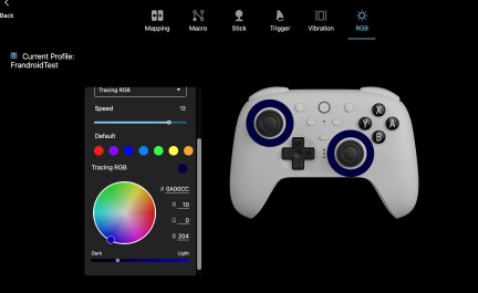 8BitDo logiciel RGB