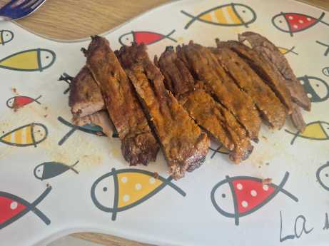 Airfryer Philips viande dehors