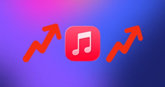 Apple Music Hausse